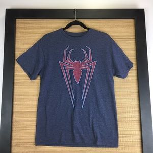 MARVEL Spiderman Print Men's Blue Short Sleeve T-Shirt Size M